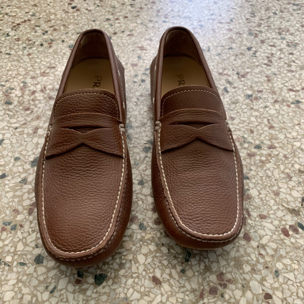 Brown men’s Prada loafers size 9